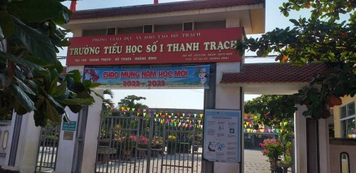 Trường tiểu học số 1 Thanh Trạch, nơi xảy ra sự việc. Ảnh: Người đưa tin