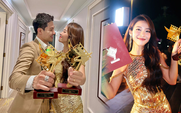 Hậu hốt giải Cánh Diều Vàng 2021, Thanh Sơn - Khả Ngân khoe ảnh tình tứ: Lại bảo không yêu đi Ảnh 2