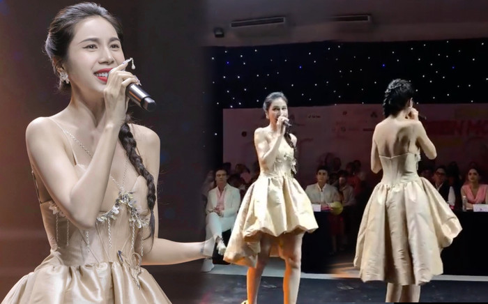 Thuỷ Tiên 'quên ủi' trang phục khi đi diễn, mất điểm trầm trọng vì độ nhăn nhúm Ảnh 2
