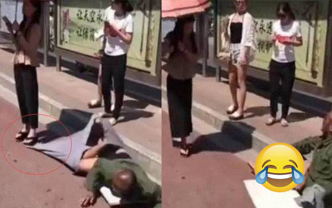 Vô tình giẫm lên quần của người ăn xin tàn tật, cô gái không ngờ bóc mẽ ra cả vở kịch Ảnh 2