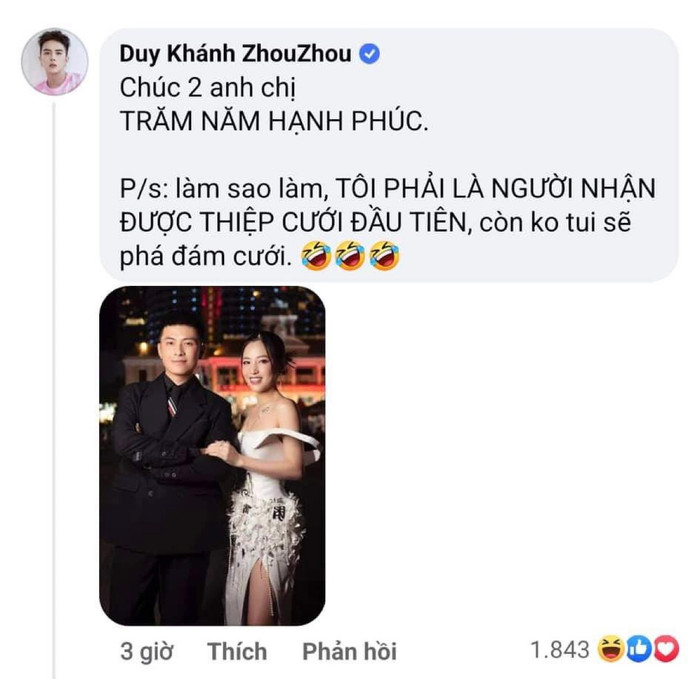 Bình luận của Duy Khánh đã nhanh chóng thu hút sự quan tâm của công chúng.