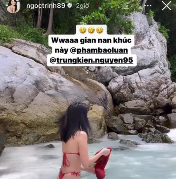 'Nóng 1000 độ' trước hậu trường chụp ảnh bikini của 'Nữ hoàng nội y' Ngọc Trinh Ảnh 2