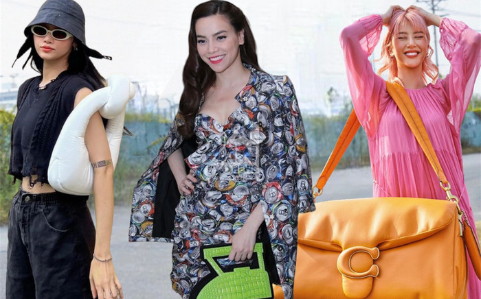Điểm danh các mẫu túi độc lạ nhất nhì Vbiz: Hà Hồ với túi 'bàn ủi' lạ mắt, Miu Lê chơi trội với 'túi gối' Ảnh 2