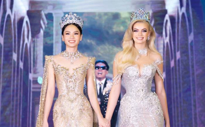 Vợ chồng Minh Nhựa chốt đơn chiếc váy của Hoa hậu Mai Phương và Karolina Bielawska với giá 300 triệu Ảnh 2