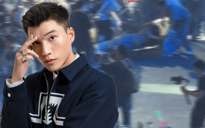 Xôn xao clip một khán giả nữ té 'sõng soài' trên hàng rào khi 'quẩy' theo màn trình diễn của HIEUTHUHAI Ảnh 2