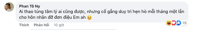 Phan Tô Ny hứa mỗi tháng đưa vợ đi hẹn hò 1 lần.
