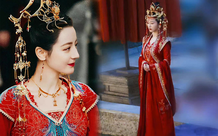 Cùng do một người thiết kế tạo hình tân nương, Dương Tử kém sắc nhưng ăn đứt Địch Lệ Nhiệt Ba ở điểm này Ảnh 2