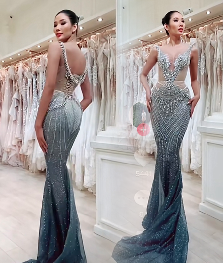 Nhìn lại chiếc váy đẹp như tạc mà Hoàng Thùy đã 'lỡ hẹn' tại Miss Universe 2019 Ảnh 2