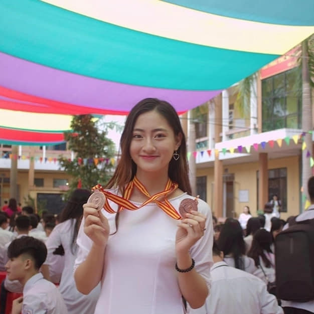 Hoa hậu Lương Thùy Linh từng là 'học bá' khi còn đi học, cô giành được nhiều giải thưởng trong các kỳ thi lớn nhỏ. Nhan sắc của người đẹp Cao Bằng so với thời điểm hiện tại không khác quá nhiều, chỉ có gương mặt đã thon gọn hơn do giảm cân và niềng răng.