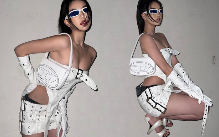 Ngọc Trinh thả dáng khoe body mướt mượt, outfit chặt chém khó có đối thủ Ảnh 2