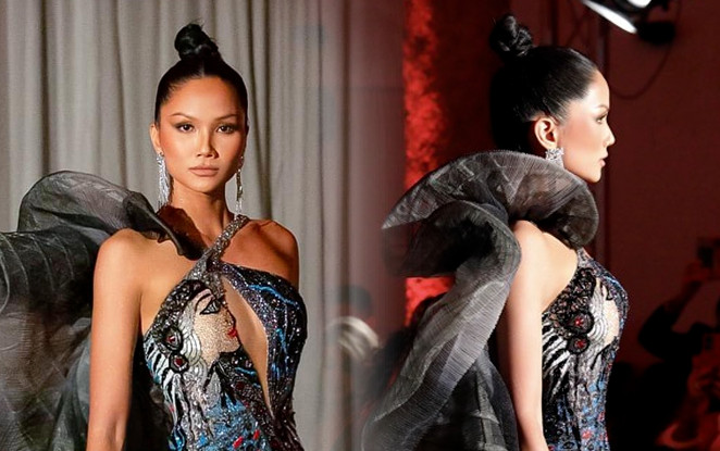 H'Hen Niê chứng tỏ đẳng cấp của Top 5 Miss Universe 2018 tại Milan Fashion Week Ảnh 2