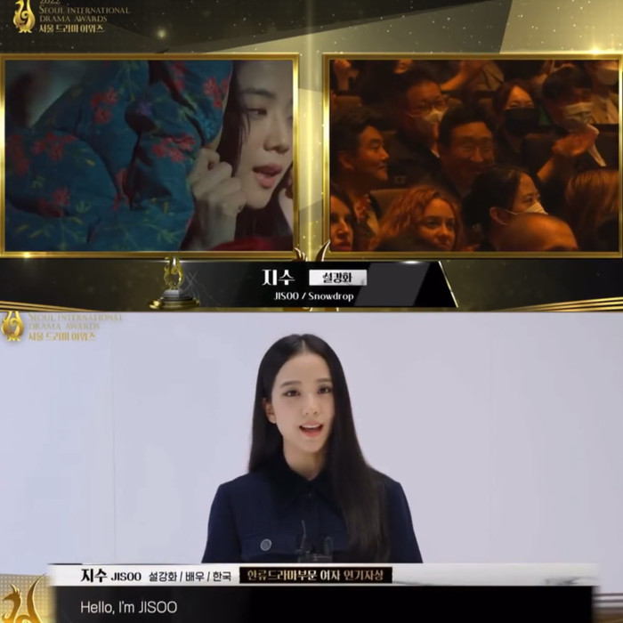 Jisoo (BLACKPINK) thắng giải nữ diễn viên nổi bật tại Seoul Drama Awards 2022 Ảnh 1