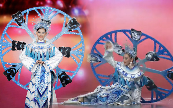 Miss 'té' Chu Lê Vi Anh khiến fan trầm trồ với màn xử lý đỉnh cao khi trình diễn trang phục dân tộc Ảnh 2