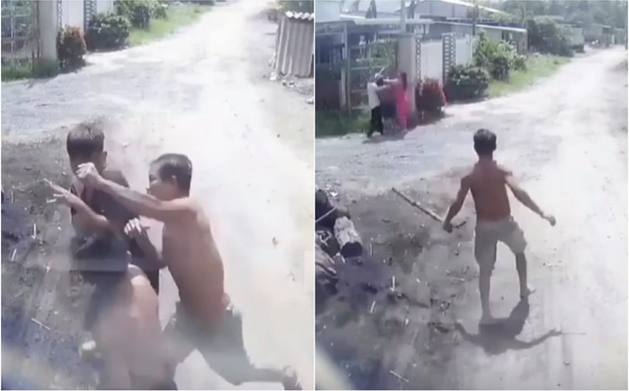 Để ô tô chèn vào đống cát ven đường, tài xế bị nhóm người 'hổ báo' xông ra đánh hội đồng Ảnh 2