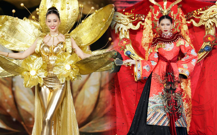 Miss Grand Vietnam 2022 khiến netizen 'quay xe' với phần thi Trang phục dân tộc cực kỳ bắt mắt Ảnh 2