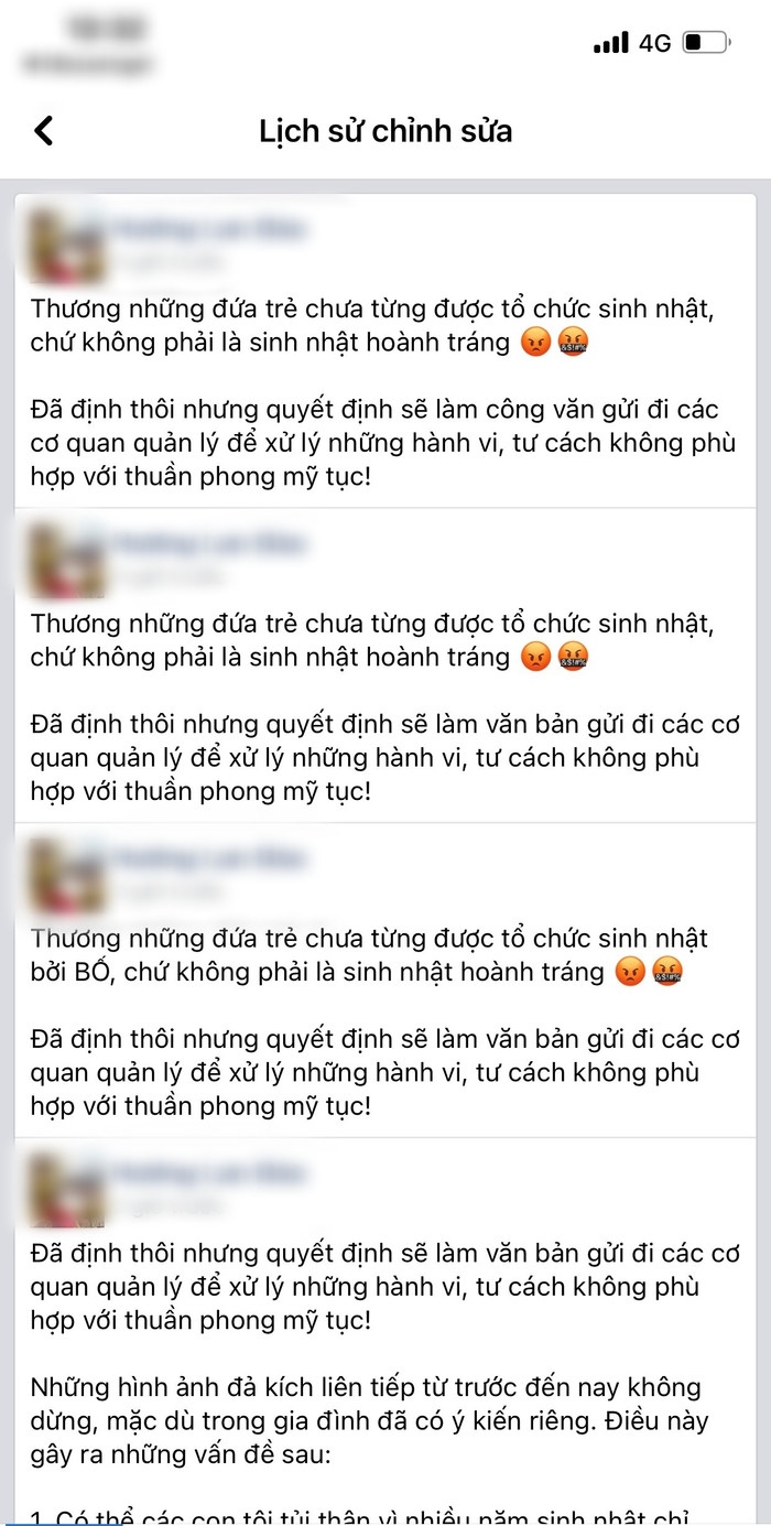 Netizen phát hiện vợ shark Bình sửa status tới 8 lần sau khi chồng dự sinh nhật Phương Oanh Ảnh 2