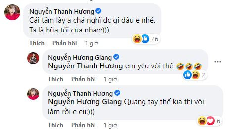 Dễ dàng nhận thấy Thanh Hương cũng mong muốn Hương Giang sớm có bờ vai vững chắc để nương tựa
