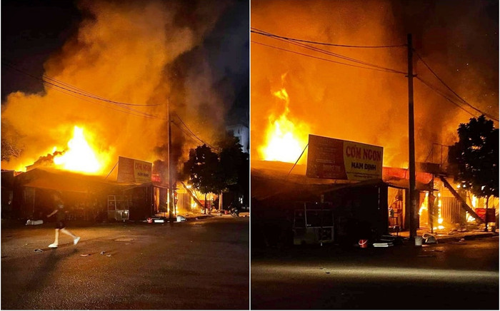 4 nhà dân bốc cháy trong đêm tại cổng khu công nghiệp Vĩnh Tuy ở Hà Nội Ảnh 2