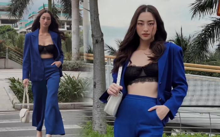 Lương Thùy Linh dạo phố với outfit thanh lịch, lang thang giữa chiều mưa phố thị Ảnh 2