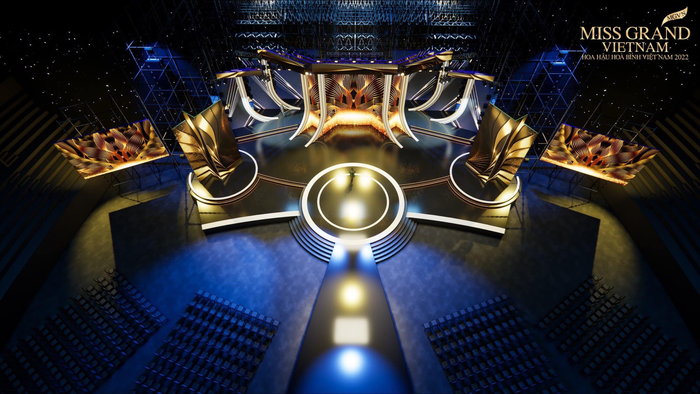 Những bức ảnh đầu tiên của sân khấu của đêm chung khảo lẫn chung kết của cuộc thi Hoa hậu Hòa bình Việt Nam 2022. 