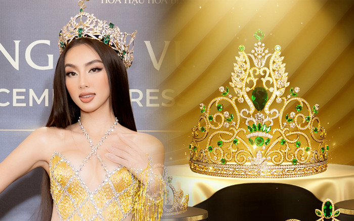Vương miện Hoa hậu Hòa bình Việt Nam 2022 chính thức lộ diện: Đẹp cỡ nào mà Thùy Tiên muốn đội thử? Ảnh 2