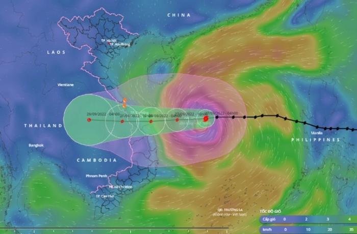 Bão Noru đang tiếp tục mạnh thêm, 60 huyện, đô thị có nguy cơ ngập úng Ảnh 1