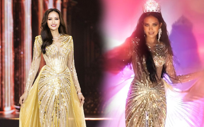 Diện lại outfit từng viral Miss Universe Vietnam 2022, Ngọc Châu khiến netizen 'khóc ròng' vì điều này Ảnh 2