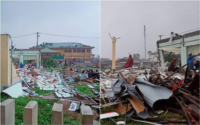 Xót lòng những hình ảnh đầu tiên về sức tàn phá kinh hoàng của bão Noru khi đang hướng vào đất liền Ảnh 2