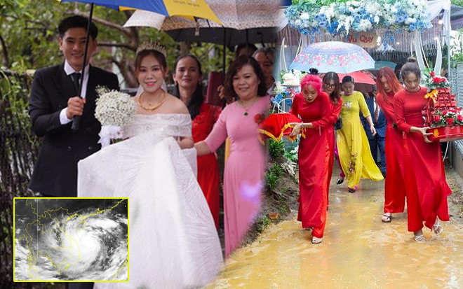 Cô dâu chú rể ở Quảng Ngãi tất bật cưới hỏi để 'chạy' siêu bão Noru Ảnh 2