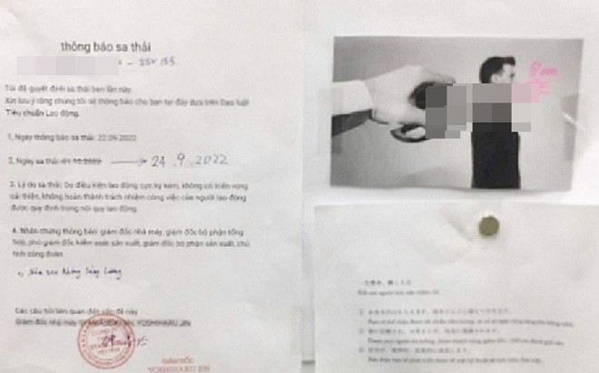 Hải Phòng: Công nhân bị sếp 'bêu' thông báo sa thải cùng hình ảnh ghê rợn sau khi xin nghỉ việc Ảnh 2