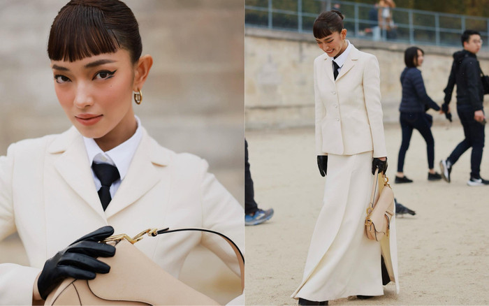 Châu Bùi gây thương nhớ khi xuất hiện với thần thái ngút ngàn tại Dior Spring 2023 Ảnh 2