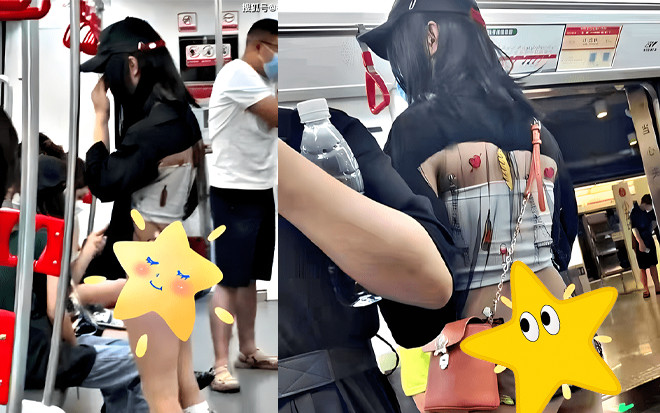Mặc đồ xuyên thấu vào tàu điện, những người xung quanh vội làm 1 điều khiến hotgirl 'tái mặt' Ảnh 2