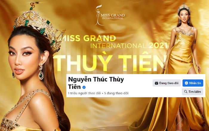 Fanpage Thùy Tiên cán mốc 1 triệu người theo dõi: Hàng triệu fan sắc đẹp 'mê mẩn' Miss Grand 2021 Ảnh 2