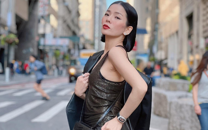 Lệ Quyên ăn mặc phóng khoáng tại New York, trẻ trung khoe body đầy đặn Ảnh 2