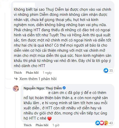 Một số người cho rằng nữ diễn viên có nhiều triển vọng và sẽ tiến bộ hơn trong tương lai