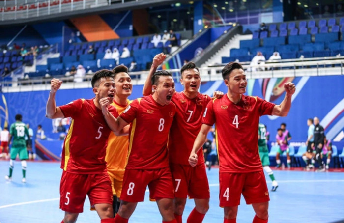 Tuyển futsal Việt Nam đã đánh bại Saudi Arabia 3-1 ở lượt thứ 2 vòng chung kết futsal châu Á 2022.