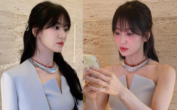 Song Hye Kyo nhìn y hệt 'búp bê sống': Người kêu đi thi hoa hậu, người lại cảm thấy sợ hãi Ảnh 2