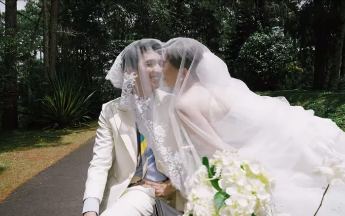 Bình An tung clip cưới đẹp như phim Hollywood sau tranh cãi với hành động 'bàn tay hư' với Phương Nga Ảnh 2