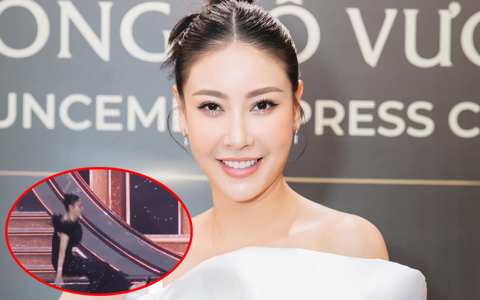 Hà Kiều Anh bị cười cợt sau cú ngã tại Miss Grand VN, fan gay gắt: 'Cười cái gì, người ta đáng tuổi mẹ' Ảnh 2