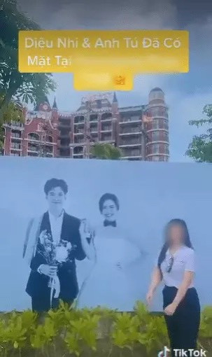 Những hình ảnh đầu tiên trong đám cưới Diệu Nhi sắp tới dần được bật mí.