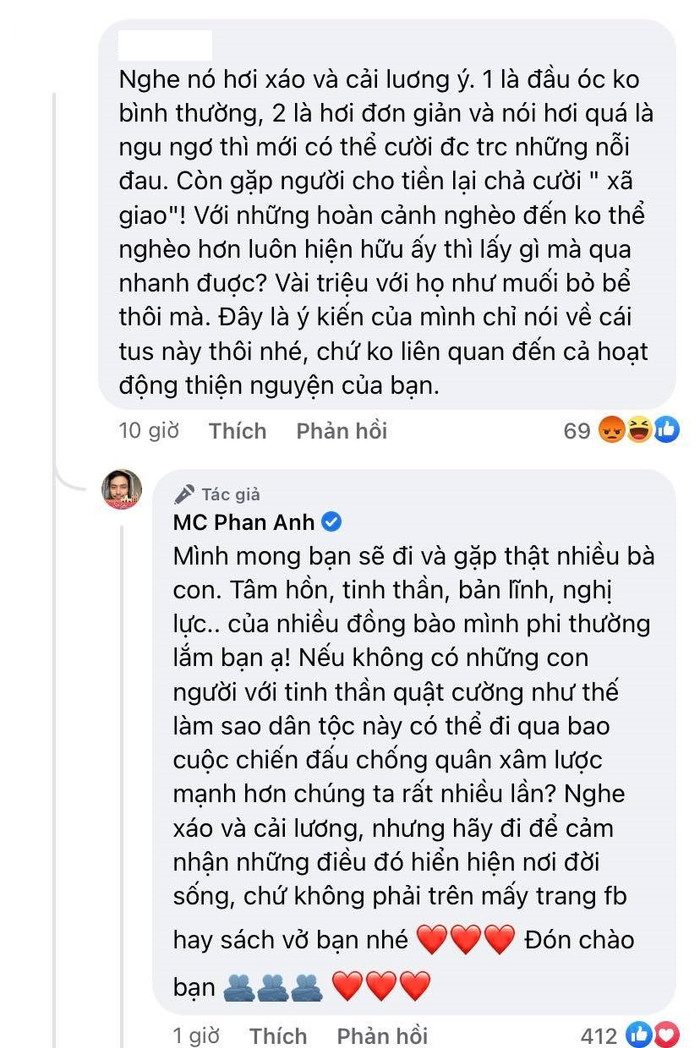 MC Phan Anh khéo léo đáp trả khi bị netizen góp ý 'hơi xáo và cải lương' Ảnh 2