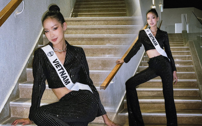 Bảo Ngọc gặp 'sự cố' chiều cao tại Miss Intercontinental: Chị đại 1m85 đi tới đâu vướng trần tới đó Ảnh 2