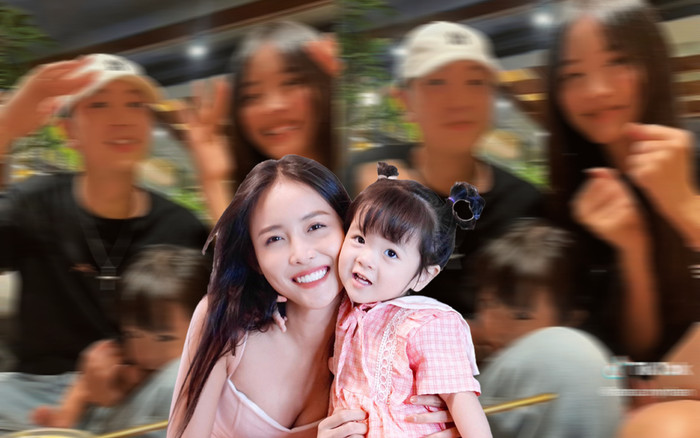 Gia đình Trương Mỹ Nhân - Phí Ngọc Hưng lần đầu bắt trend cùng nhau, 'ái nữ' Bona chiếm trọn spotlight! Ảnh 2