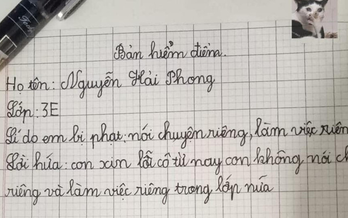Viết bản kiểm điểm xong, nam sinh xin chữ ký liền bị mẹ phũ phàng khiến dân mạng cười ngất Ảnh 2