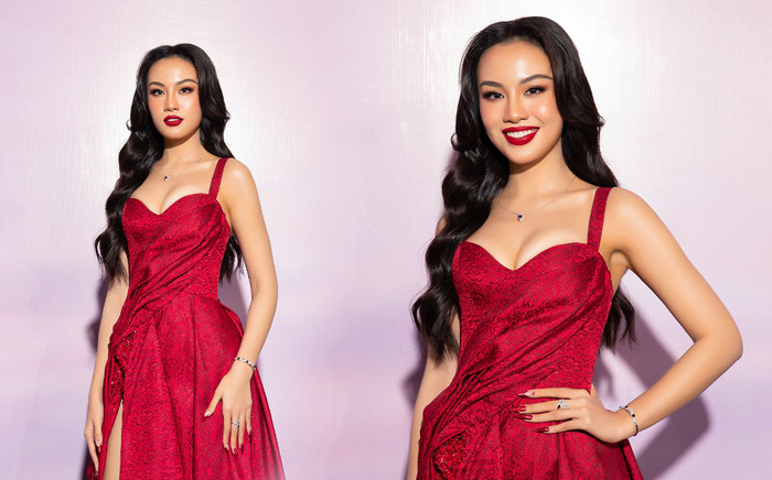 Á hậu Thủy Tiên gây choáng với layout đỏ au: Đường đua 'Miss Son đỏ' không thể thiếu chị Ảnh 2