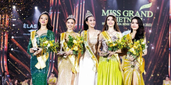 Top 5 Miss Grand Vietnam 2022.
