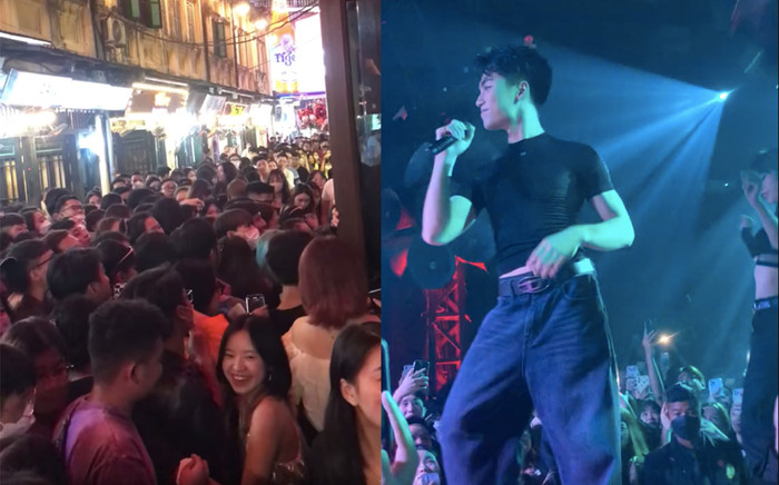 Netizen 'quay xe' sau Miss Grand Vietnam: Xếp hàng chật kín đường phố xem MONO 'ú òa' Ảnh 2