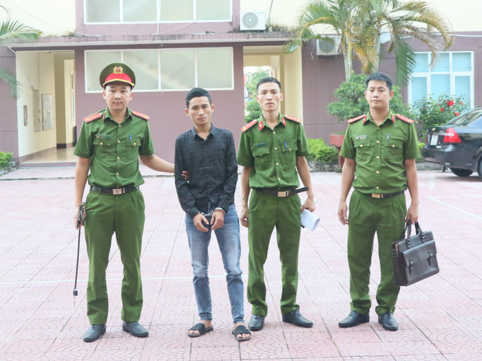 Đối tượng Dương Hoàng Phúc bị bắt giữ