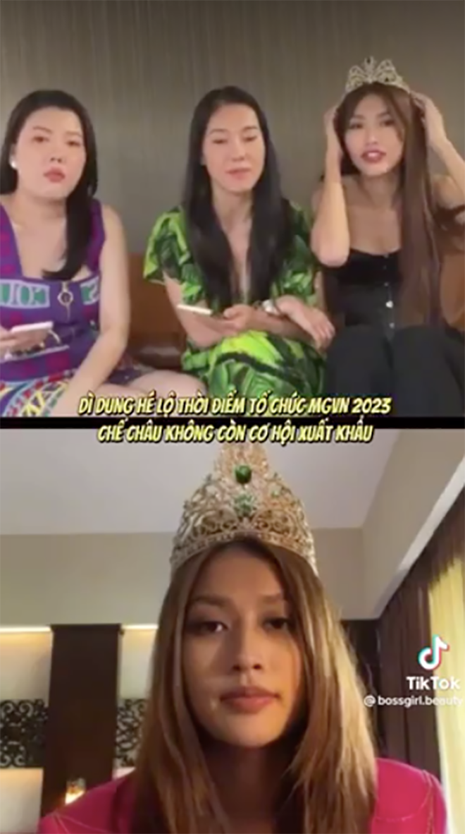 Đoàn Thiên Ân cùng một số người thân thiết tại Việt Nam trên sóng livestream.