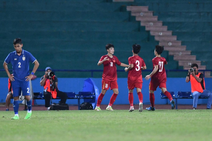 U17 Thái Lan thua Việt Nam 0-3.